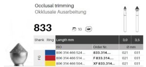 FG diamant - okluzní 833